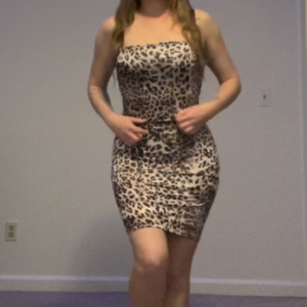 SHEIN leopard dress